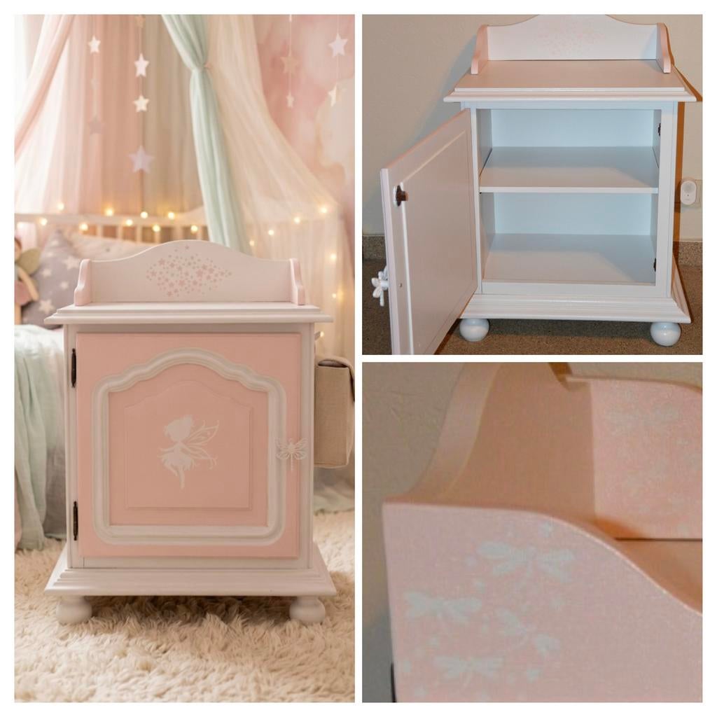 Elfje of dino nachtkastjes, Ophalen, Zo goed als nieuw