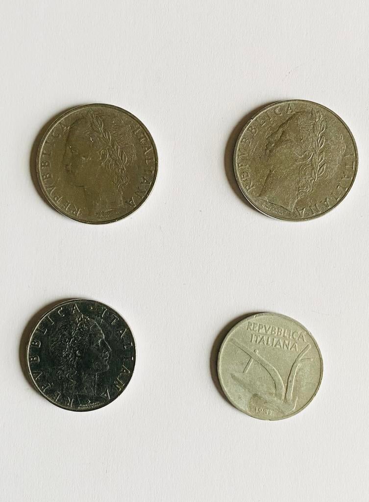 Anciennes pièces en lires italiennes années ´50-‘60, Enlèvement ou Envoi, Italie, Monnaie en vrac