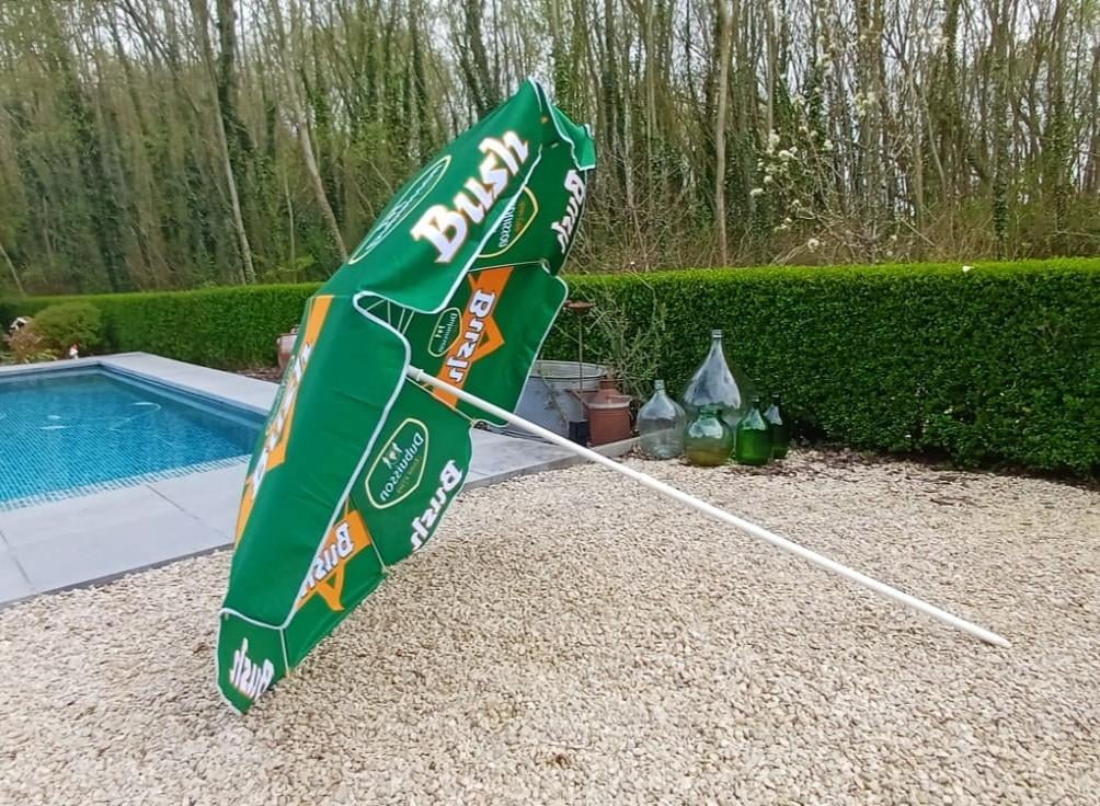 4 x Bush drankreclame parasol, Ophalen of Verzenden