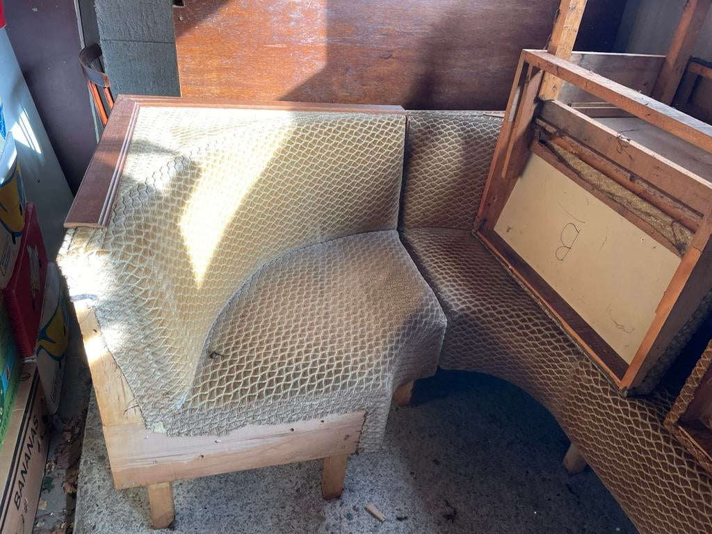 cafebanken GRATIS, Huis en Inrichting, Zetels | Zetels, Ophalen, Gebruikt