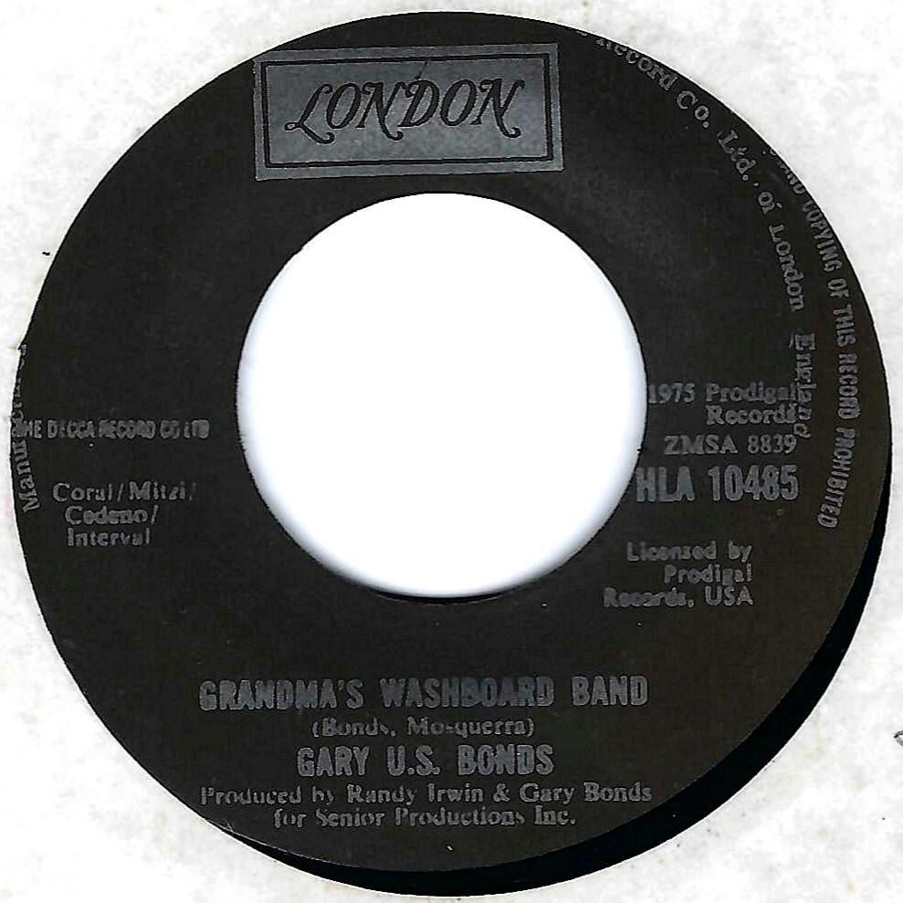 Funk 45: Gary U.S. Bonds – Grandma's Washboard Band, Single, Utilisé, 7 pouces, R&B et Soul
