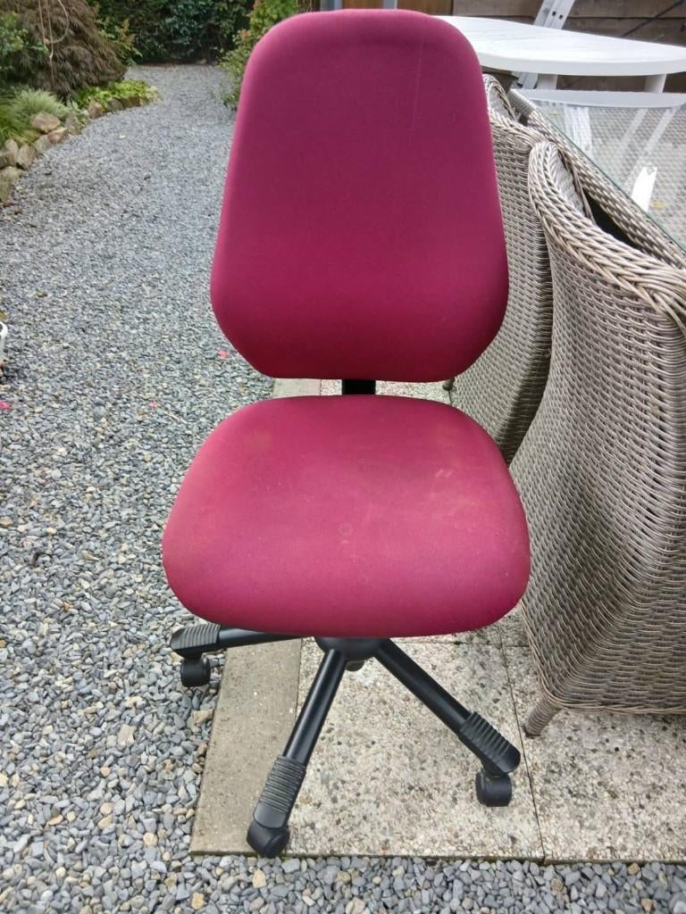 Chaise de bureau, Ophalen, Gebruikt, Rood, Bureaustoel
