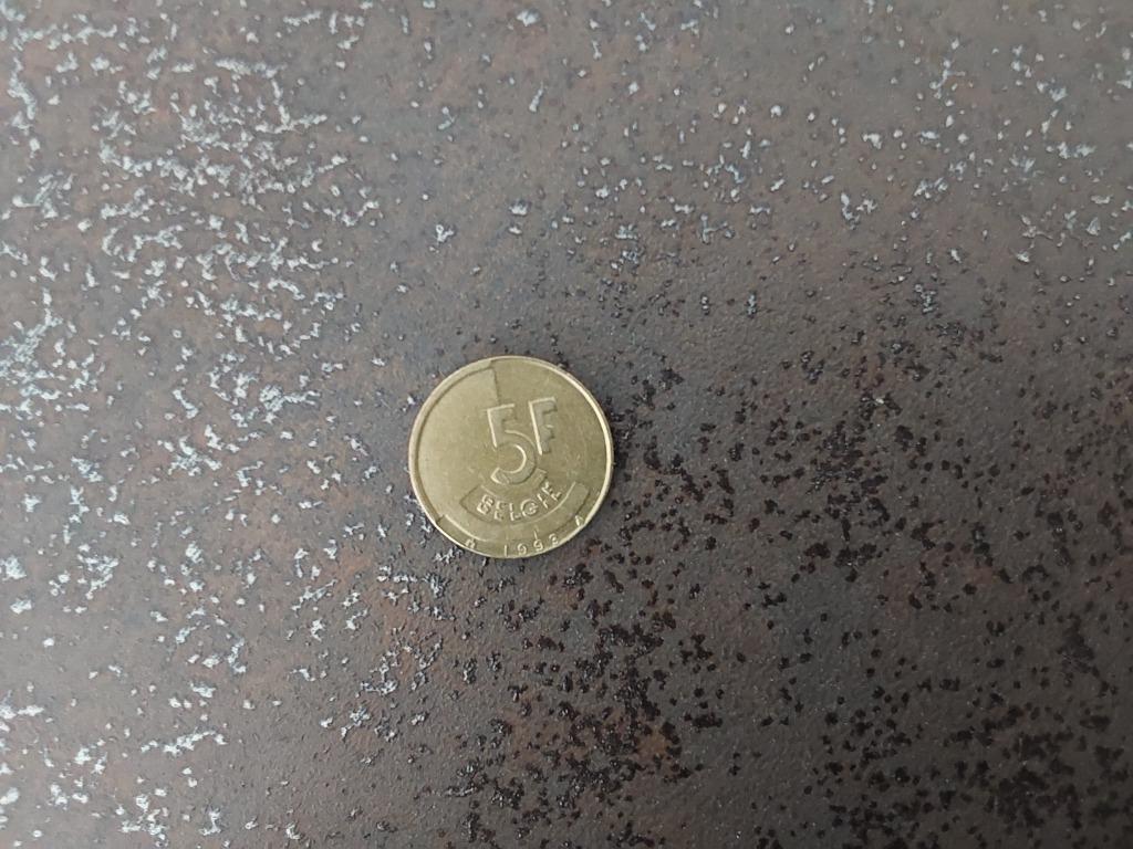 België - 5 F - 1993, Ophalen