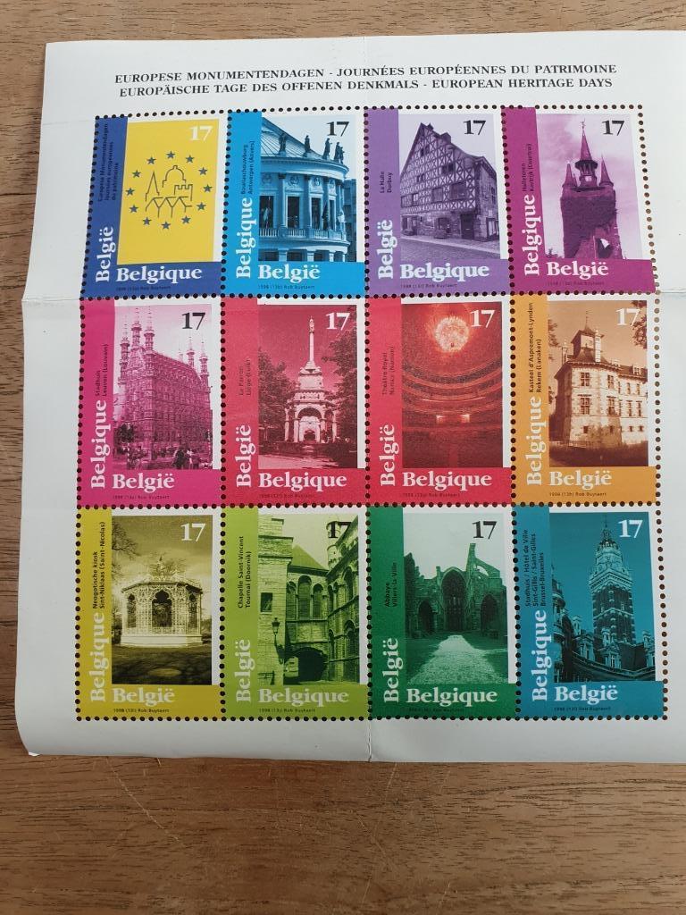 Blad Postzegels 1998 -tgv EU Monumentendag, Ophalen, Postfris, Postfris, Overig