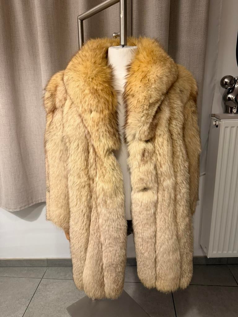 Vintage bontjas van vos, Ophalen of Verzenden, Zo goed als nieuw