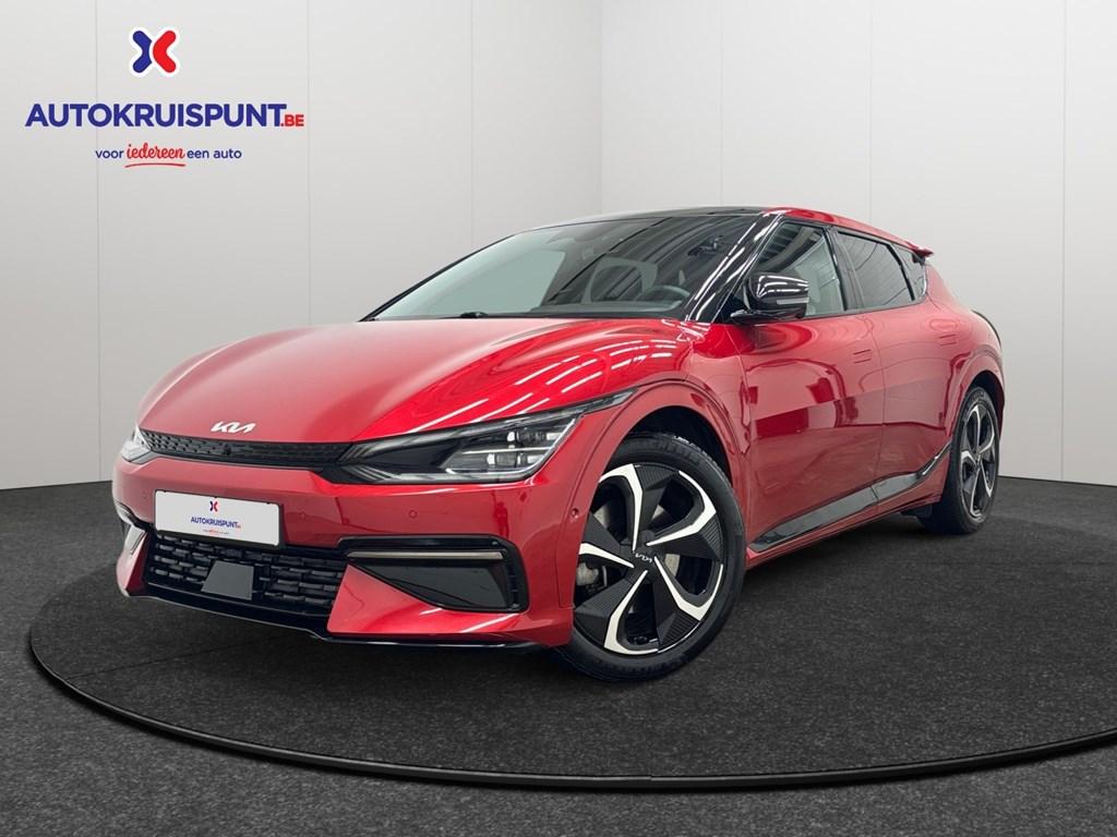 Kia EV6  77,4 kWH GT Line BEV Warmtepomp opendak GPS 360 Ca, Auto's, Kia, Elektrisch, Grijs, Te koop, Stadsauto