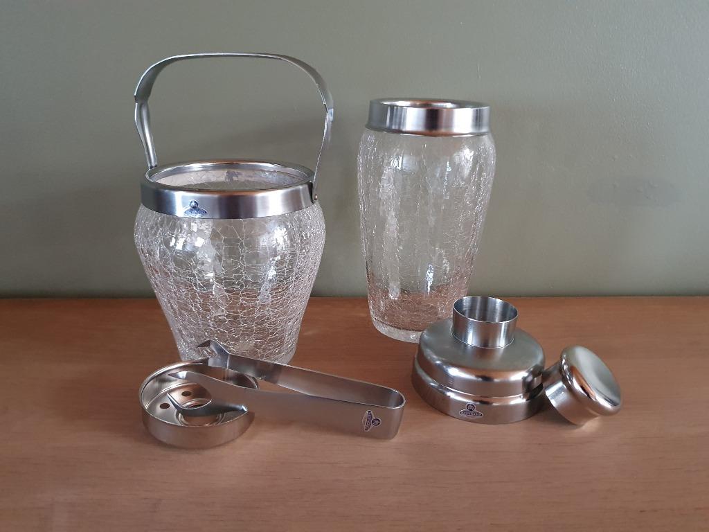 vintage cocktail shaker en ijsemmer Demeyere inalterable, Antiquités & Art, Enlèvement