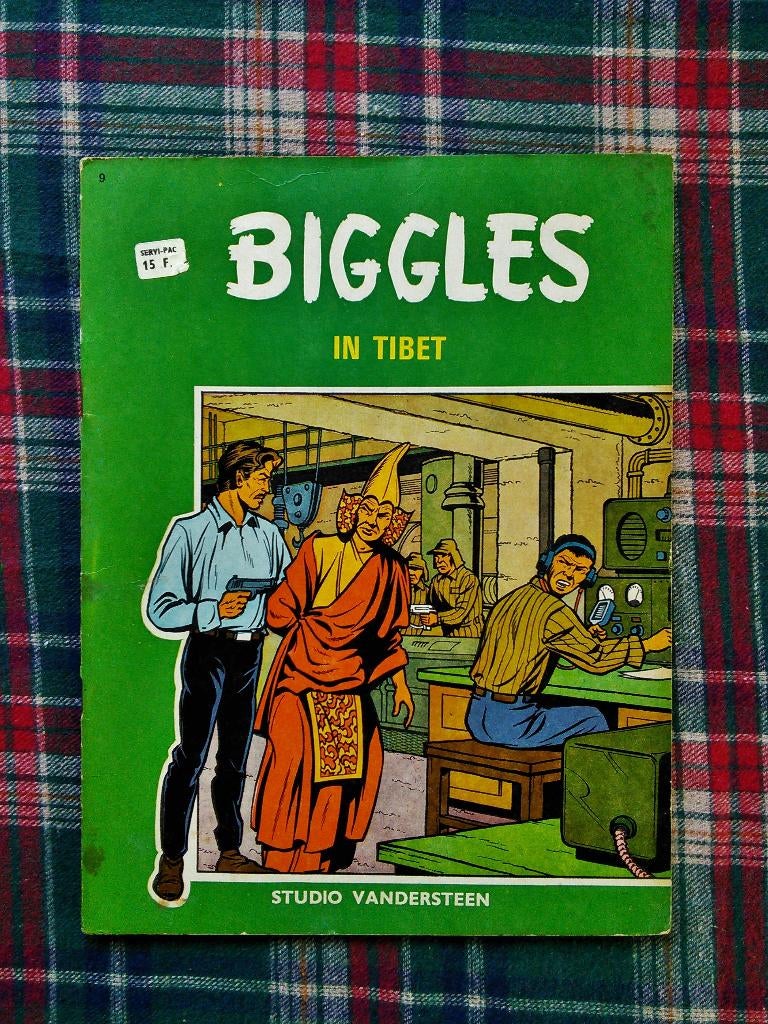 Biggles 9 in Tibet - 1e druk 1967 goede staat, Boeken, Eén stripboek, Ophalen of Verzenden, Gelezen
