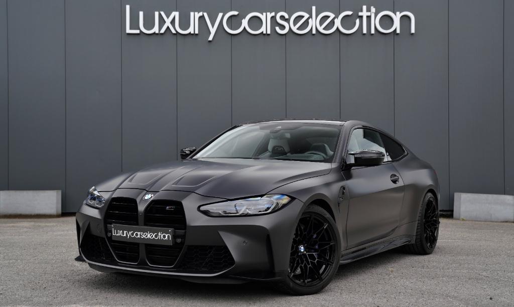 BMW M4 Competition *FROZEN GREY/CARBON/H&K/360/FULL*, Auto's, BMW, Bedrijf, Te koop, 4 Reeks, 360° camera, ABS, Achteruitrijcamera