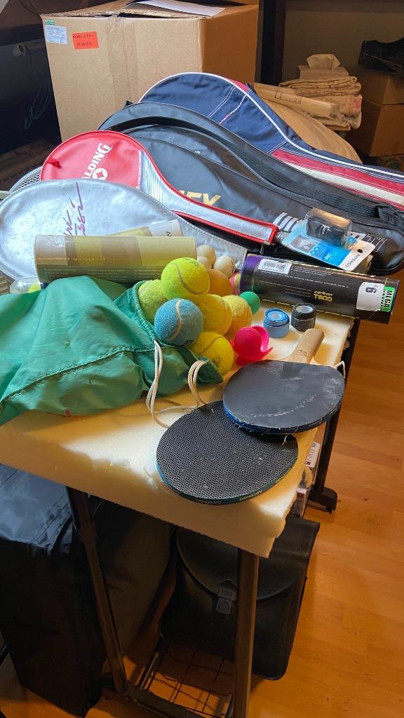 Tennis, squash divers., Enlèvement, Utilisé