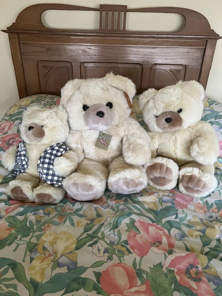 Set van 3 plushen Beren, Verzamelen, Beren en Cherished Teddies, Nieuw, Stoffen beer, Overige merken, Ophalen