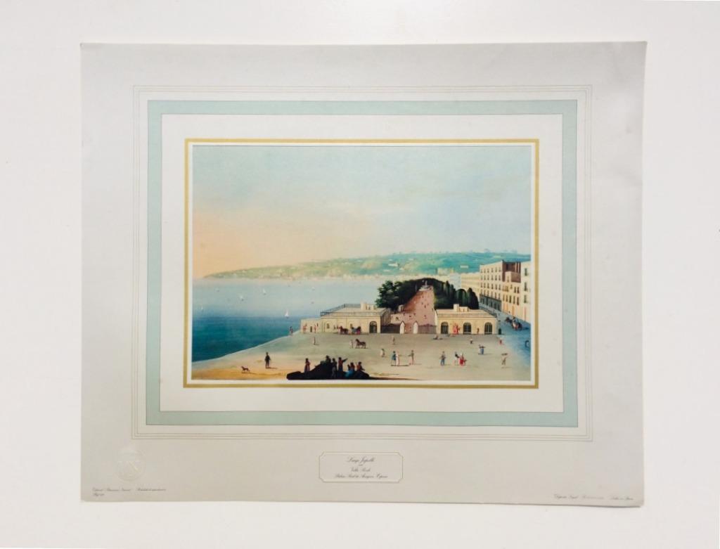 Art Print :  " Gouache Napolitaine XIXème " (62,5 x 51), Maison & Meubles, Accessoires pour la Maison | Peintures, Dessins & Photos