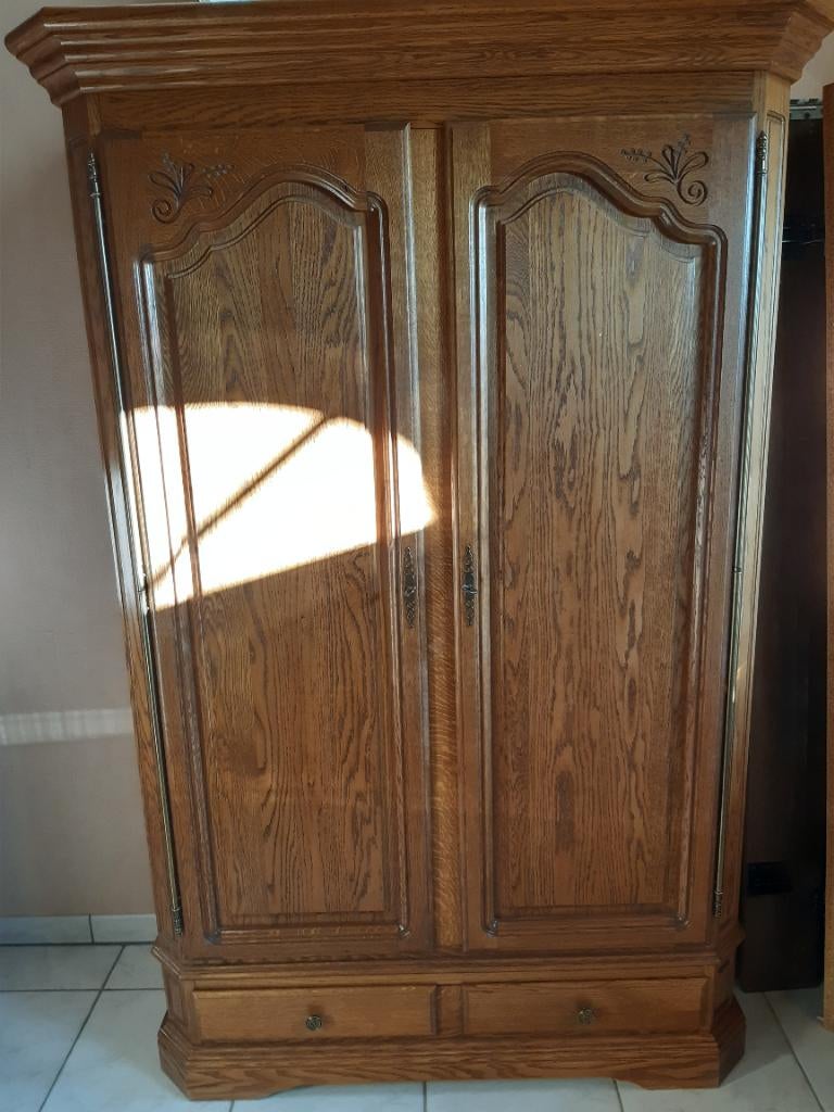 Hal / vestaire kast, 200 cm of meer, Eikenhout, Zo goed als nieuw, Minder dan 150 cm