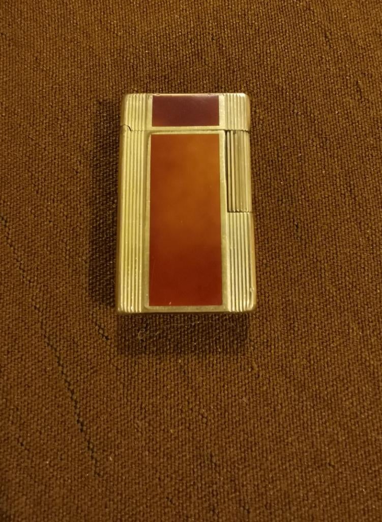 Briquet S.T Dupont Plaqué or, laque de Chine, Collections, Enlèvement, Briquet