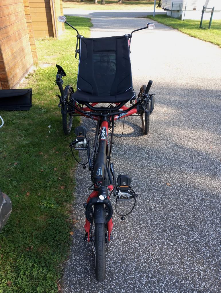 Elektrische zit-fiets hase lepus, Fietsen en Brommers, Ophalen, Zo goed als nieuw