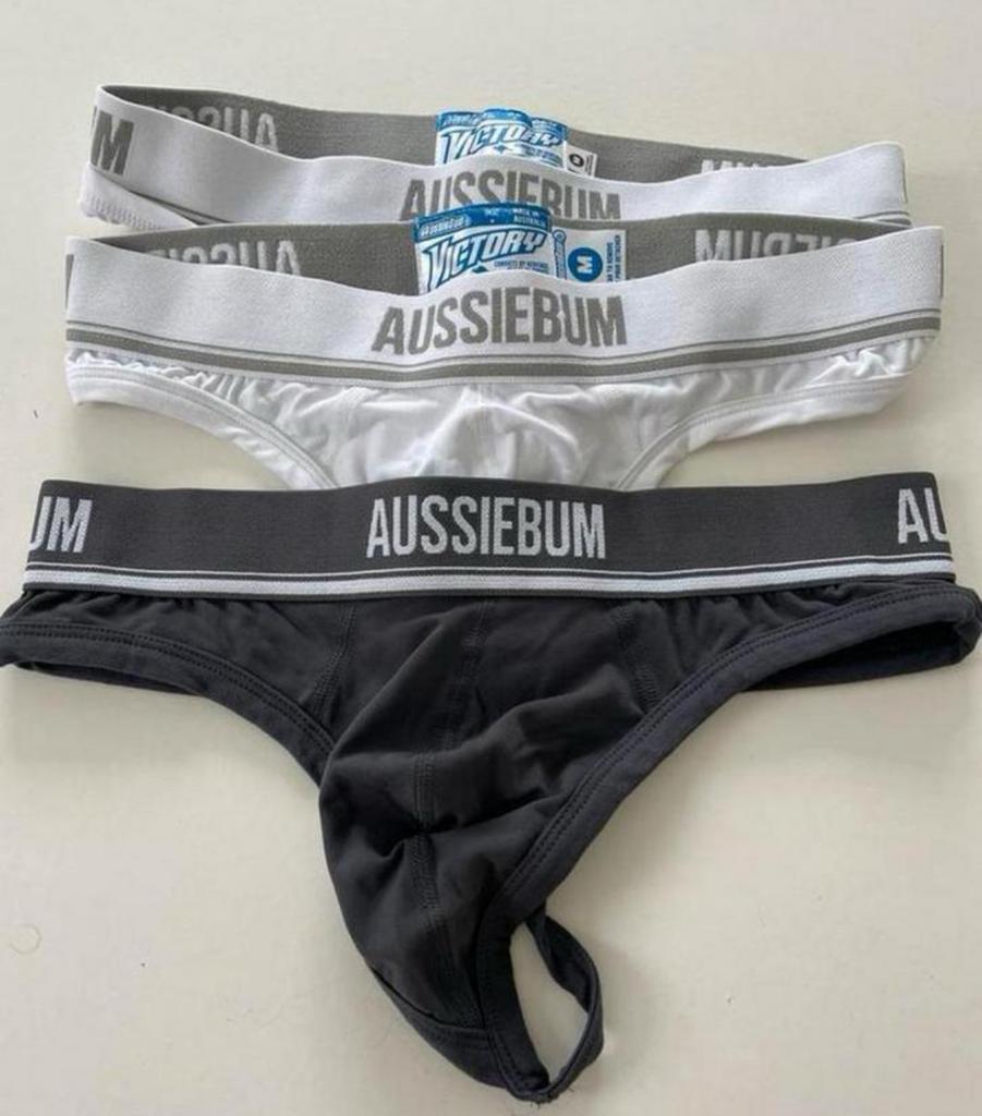 Aussiebum String Mannen Nieuw, Verzenden, Wit, Aussiebum, Slip