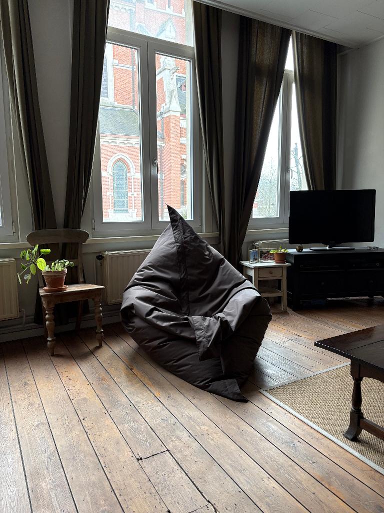 Grote zitzak - Sit On It - 175x148 cm - Chocolate brown, Huis en Inrichting, Zitzakken, Ophalen, Zo goed als nieuw, Bruin, Zitzak