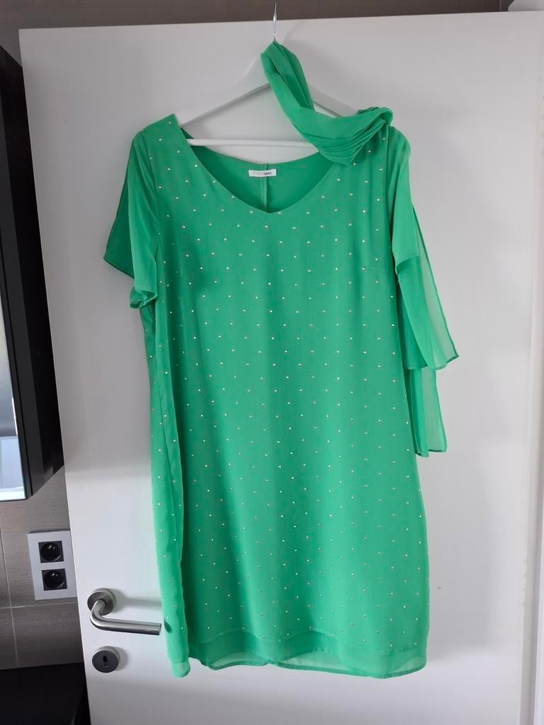 Kleedje Atmos, Kleding | Dames, Ophalen of Verzenden, Zo goed als nieuw, Maat 42/44 (L), Groen