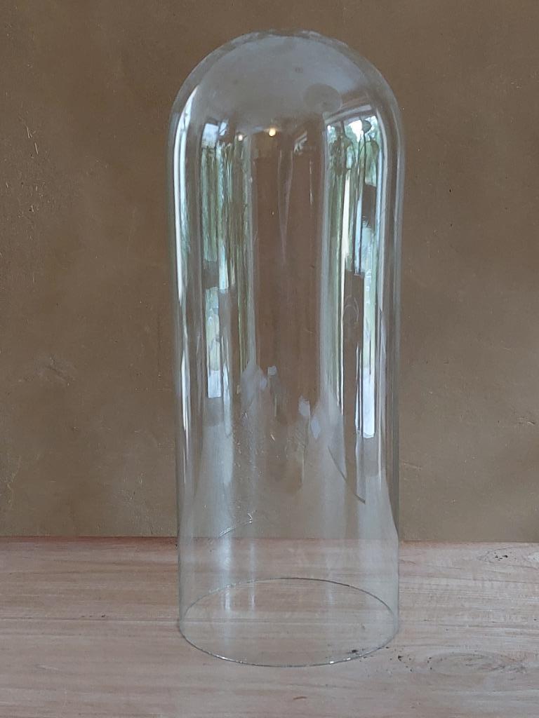 antieke glazen stolp met voet, Antiek en Kunst, Ophalen of Verzenden