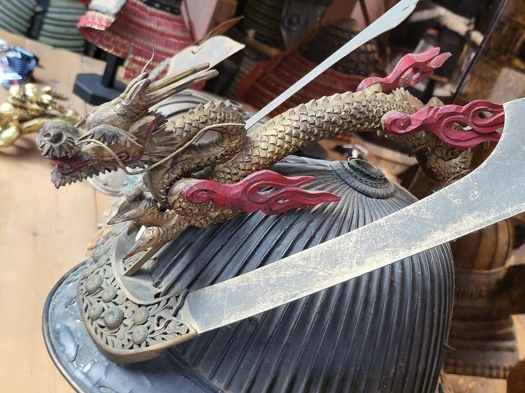 Kabuto complet Yoroi 62 Ken Signé "TRES RARE" période EDO, Collections, Enlèvement ou Envoi, Autres, Épée ou sabre