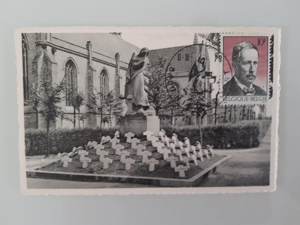 Carte postale Nieuwpoort West-Vlaanderen Timbre FDC Albert I, Collections, Enlèvement ou Envoi, Non affranchie, Flandre Occidentale