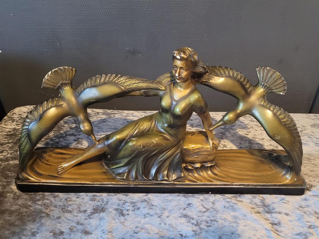 Statue antiquité décoration cheminée, Antiquités & Art, Enlèvement, Bronze