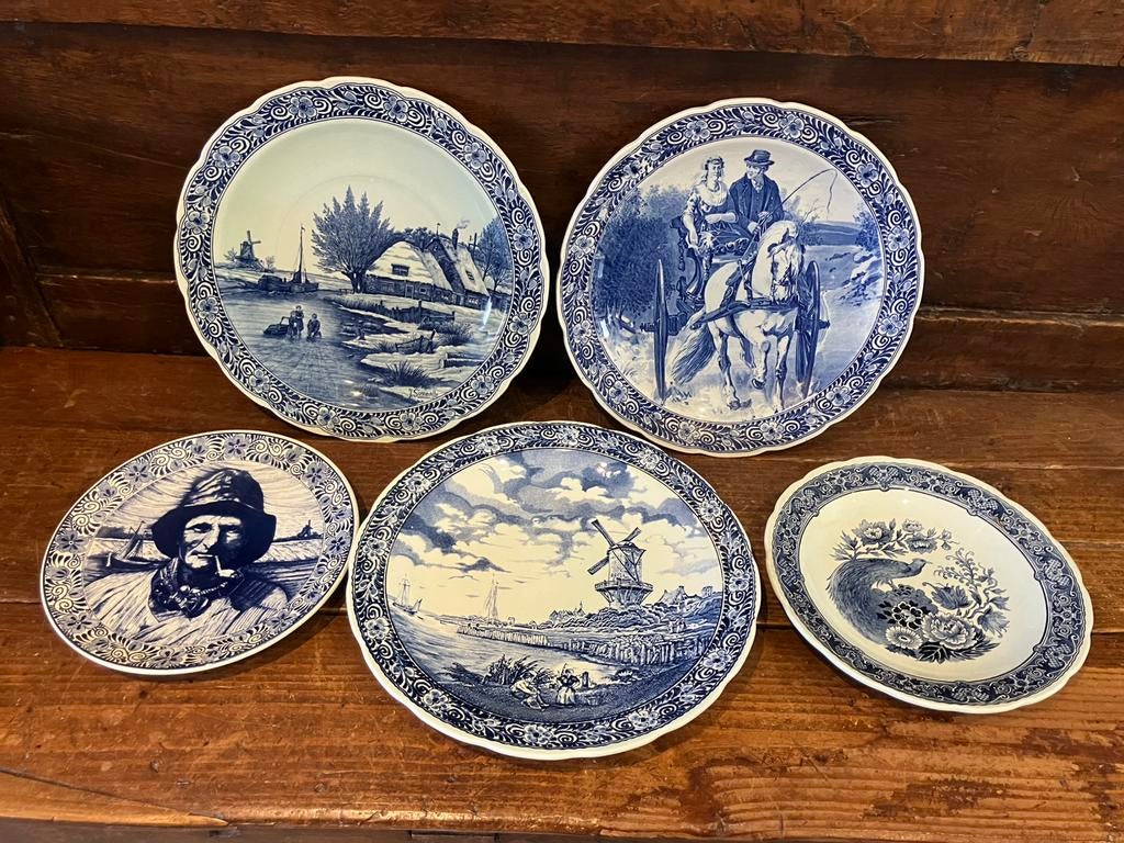 Assiettes décorative Delft - Boch et Maastricht, Ophalen