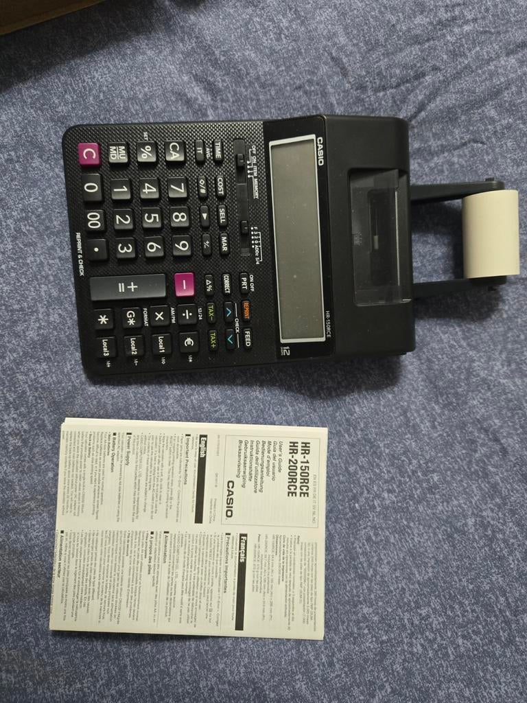 Rekenmachine met extra rollen papier, Diversen, Ophalen, Zo goed als nieuw