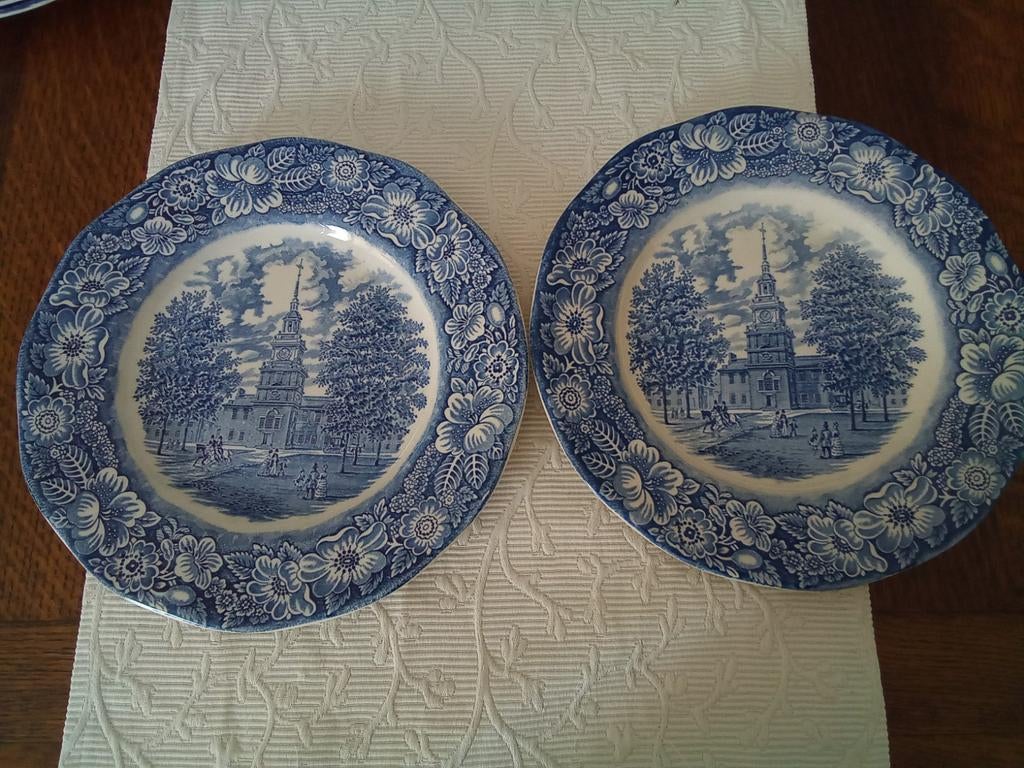 Liberty bleue porcelaine England, Ophalen of Verzenden