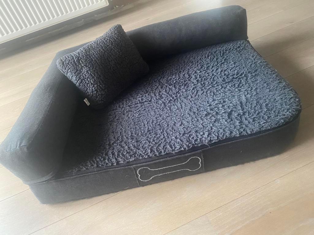 Orthopedische hondenmand inantraciet met afneembare hoes, Dieren en Toebehoren, Ophalen, Zo goed als nieuw