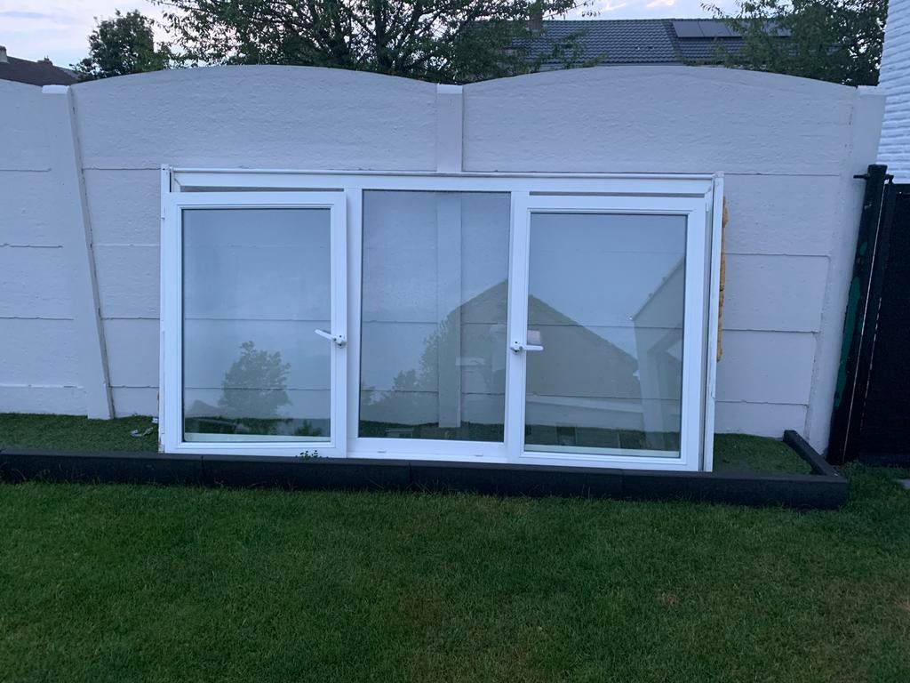 2 PVC ramen, Châssis de fenêtre, 75 à 150 cm, Synthétique, Enlèvement