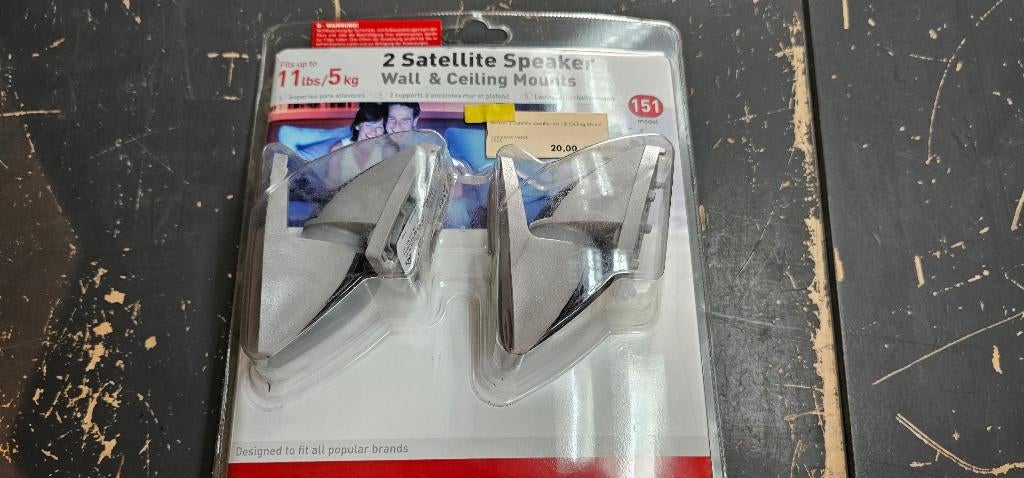 luidspreker muur- en plafondbeugels, 2 stuks, nieuw, Barkan, Enlèvement, Neuf