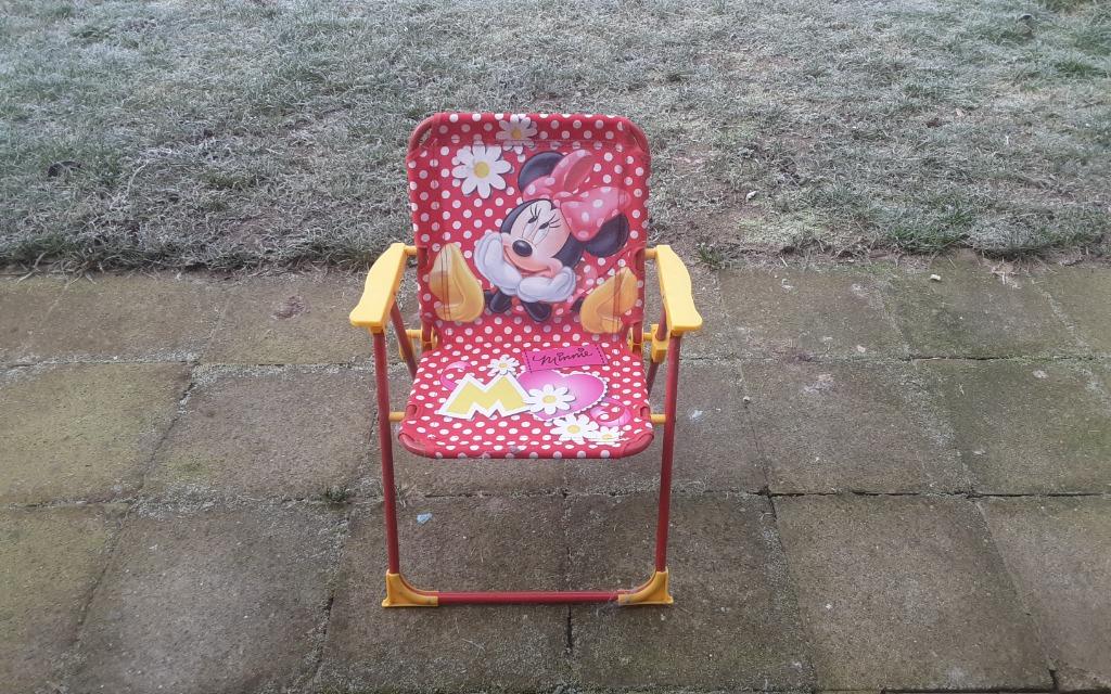 Kinder tuinstoel, Ophalen of Verzenden, Gebruikt, Metaal, Inklapbaar