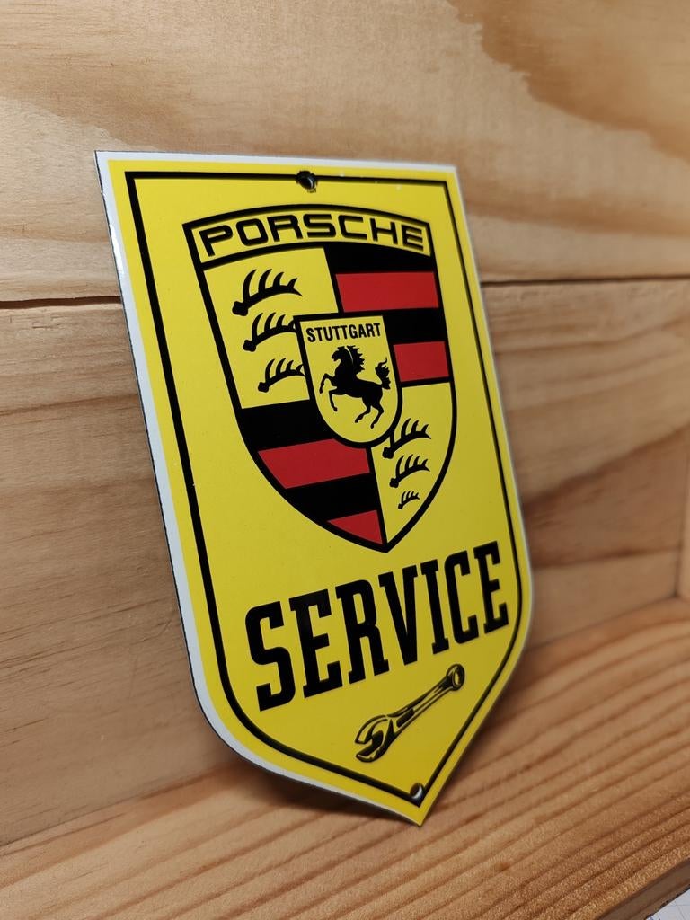 Porsche emaille plaat, Verzamelen, Ophalen of Verzenden, Zo goed als nieuw, Reclamebord