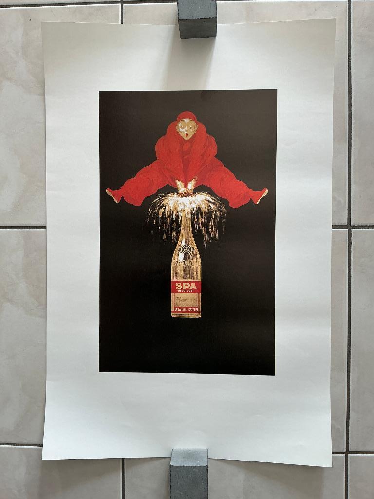 Set van 2 posters, Eau de SPA Monopole, zie foto's, Verzamelen, Ophalen of Verzenden, Gebruikt, Reclamebord