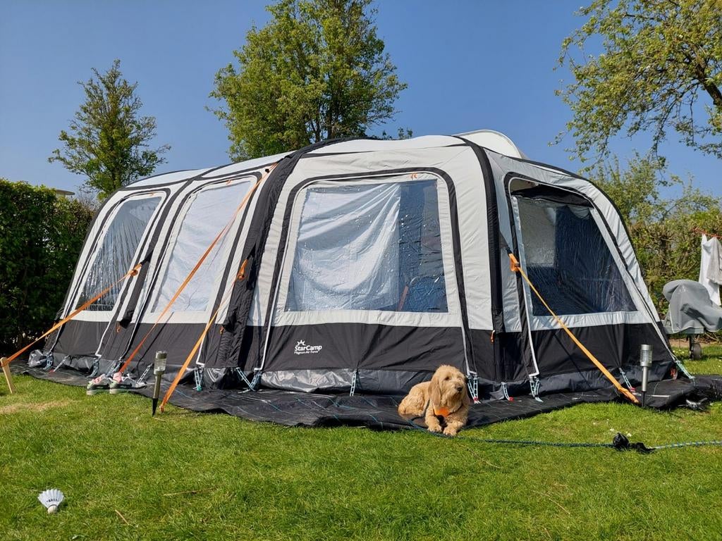 magnum airforce 260 opblaasbare voortent met uitbouw, Caravanes & Camping, Auvents, Comme neuf, Starcamp, Enlèvement