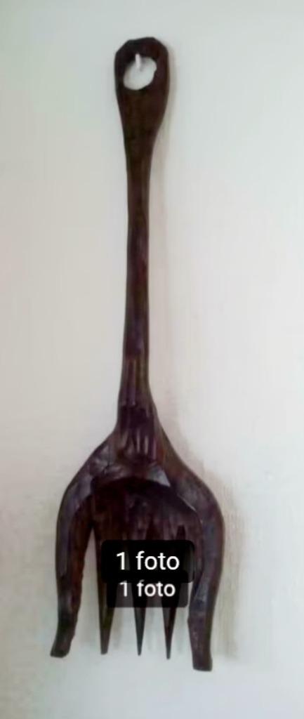 Afrikaanse object / wanddecoratie / super grote vork, Ophalen of Verzenden