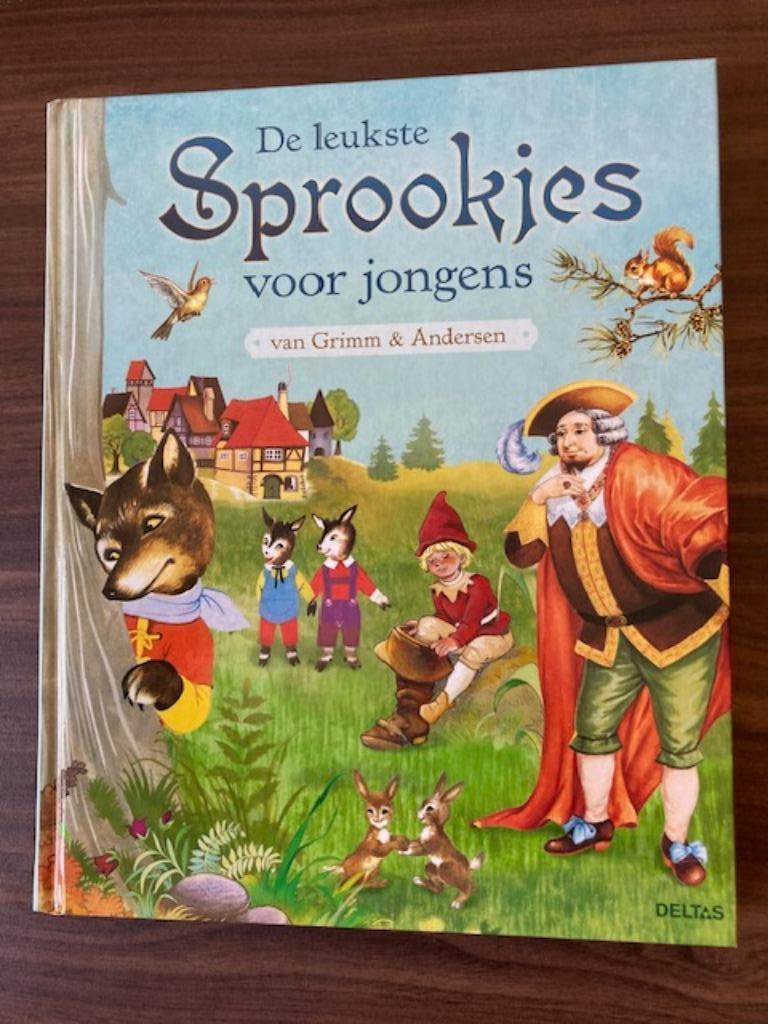 De leukste sprookjes voor jongens van Grimm en Andersen, Boeken, Ophalen of Verzenden, Zo goed als nieuw, Grimm en Andersen