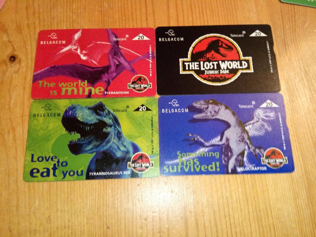 Cartes téléphoniques Jurassic Park 4, Collections, Enlèvement ou Envoi