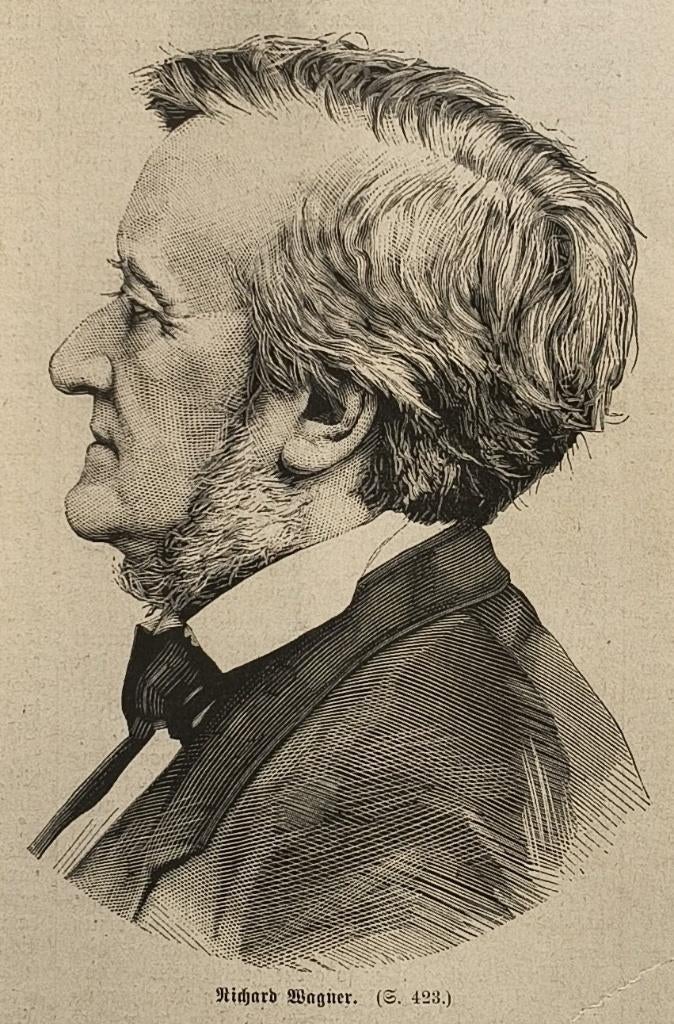 Richard Wagner - Das Buch für Alle - (1883), Ophalen of Verzenden, Portret
