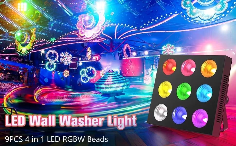 Nieuwe First Class 9 x 30W RGBW LED Par Panel, Ophalen of Verzenden, Nieuw, Licht, Geluidgestuurd