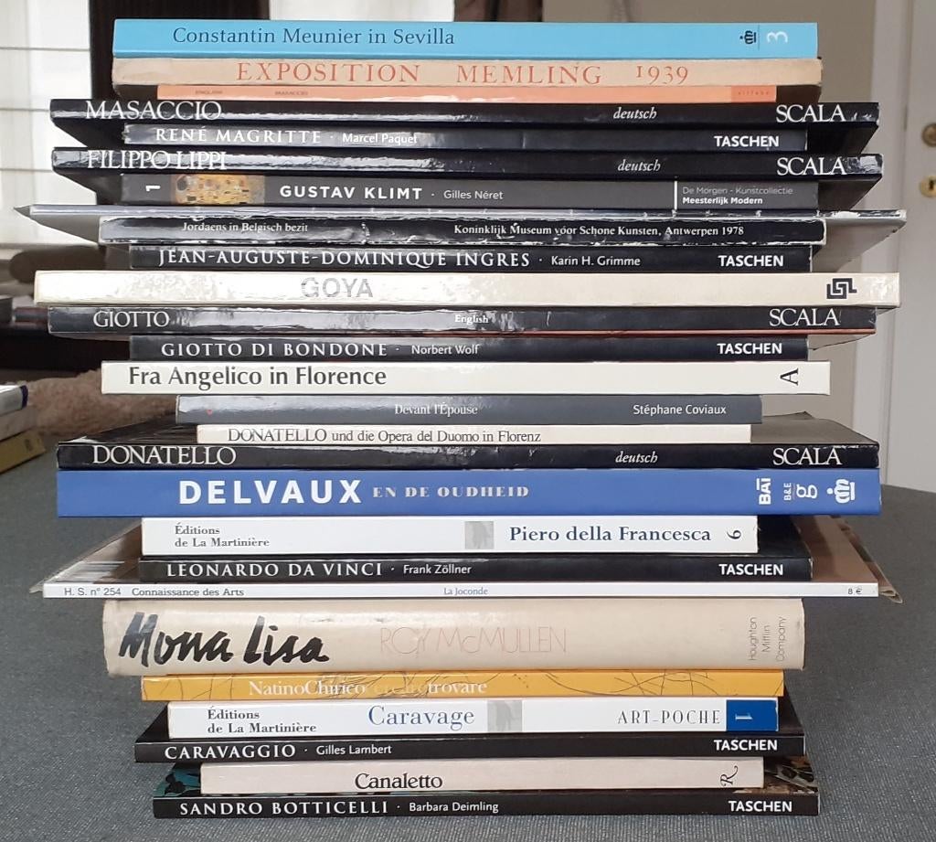 91 monografieën over grote figuren uit de kunstgeschiedenis, Boeken, Kunst en Cultuur | Beeldend, Zo goed als nieuw, Ophalen of Verzenden