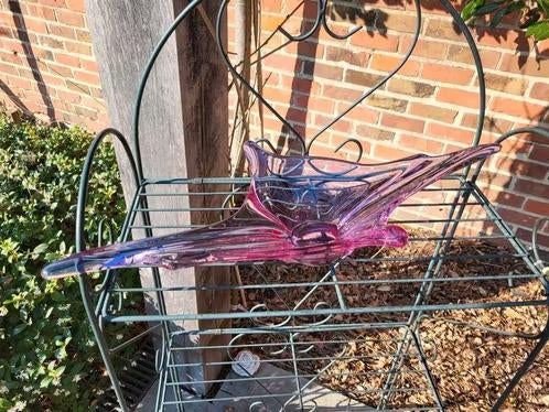 Belle balance design vintage en verre XXL — rose/violet, Enlèvement
