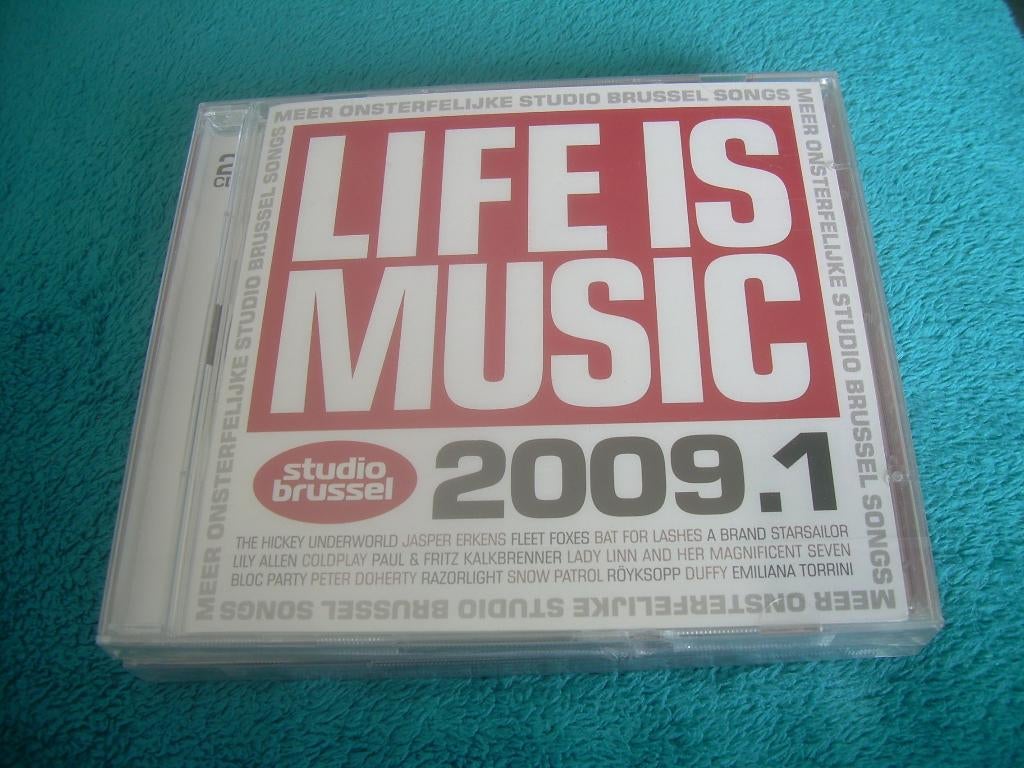 2 CD S - STUDIO BRUSSEL - LIFE IS MUSIC - 2009.1, Ophalen of Verzenden, Nieuw in verpakking, Pop