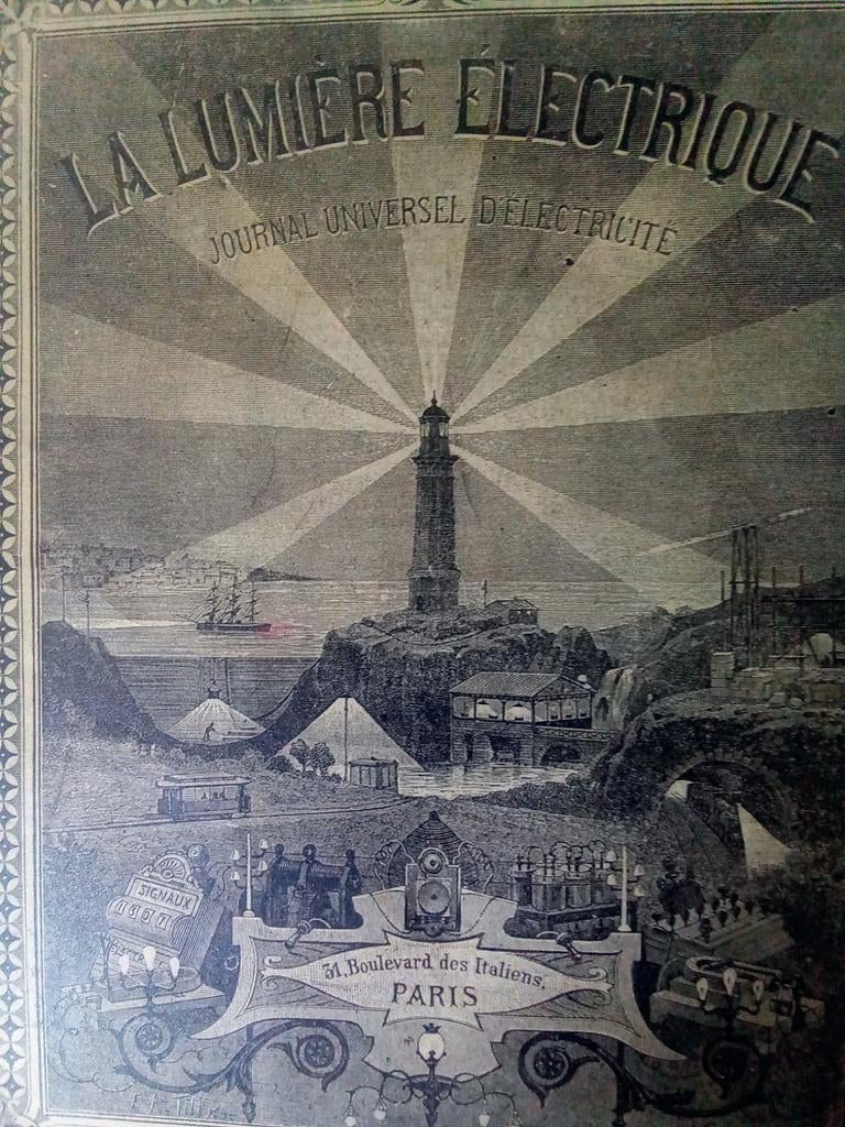 Ancien magazine La Lumière Electrique (1889), Enlèvement ou Envoi, Journal ou Magazine