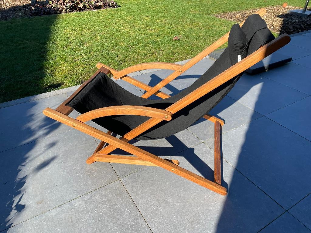 Strand (tuin)stoel uit de Beacher collectie Royal Botania, Tuin en Terras, Ophalen, Zo goed als nieuw