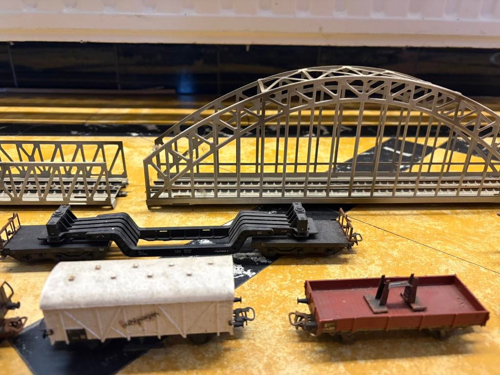 Marklin bruggen en wagons, Ophalen, Gebruikt