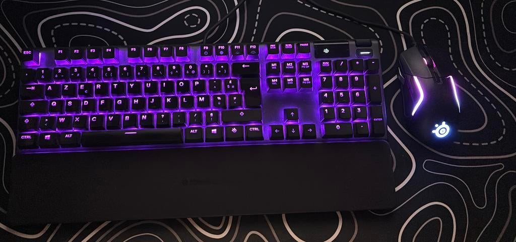 Clavier et souris (Apex 5, Rival 5) Steelseries, Informatique & Logiciels, Claviers, Enlèvement ou Envoi, Azerty, Comme neuf, Ensemble clavier et souris