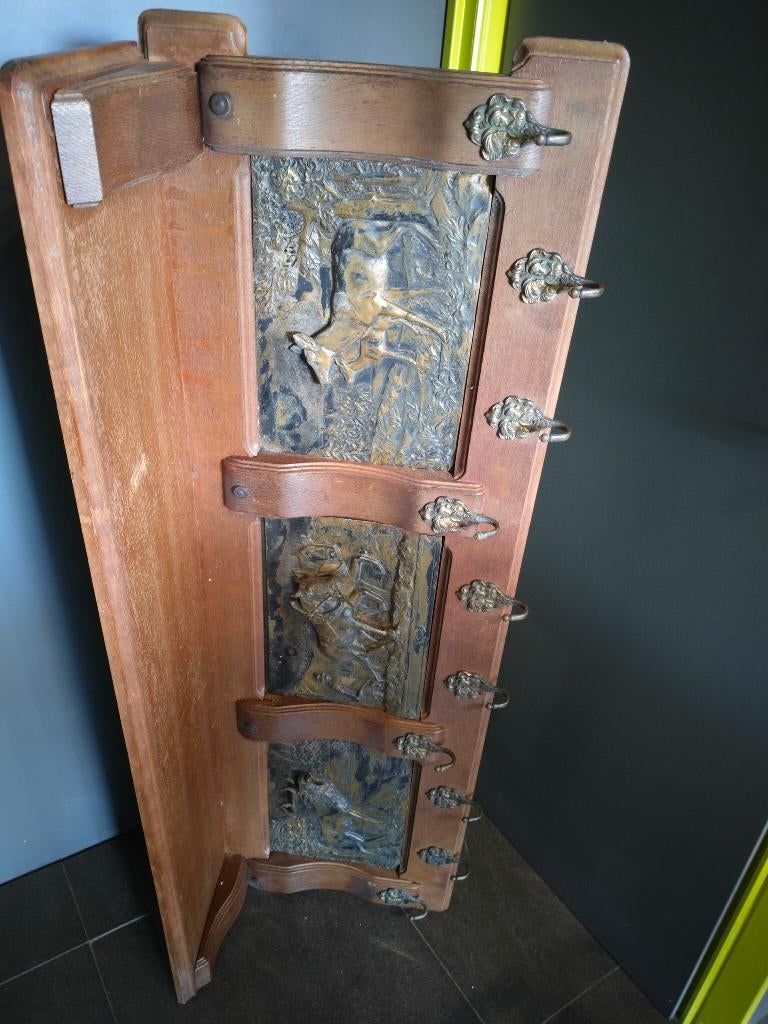 Vintage kapstok met afbeeldingen landbouw/wild/jacht, Huis en Inrichting, Woonaccessoires | Kapstokken, Gebruikt, 100 tot 150 cm