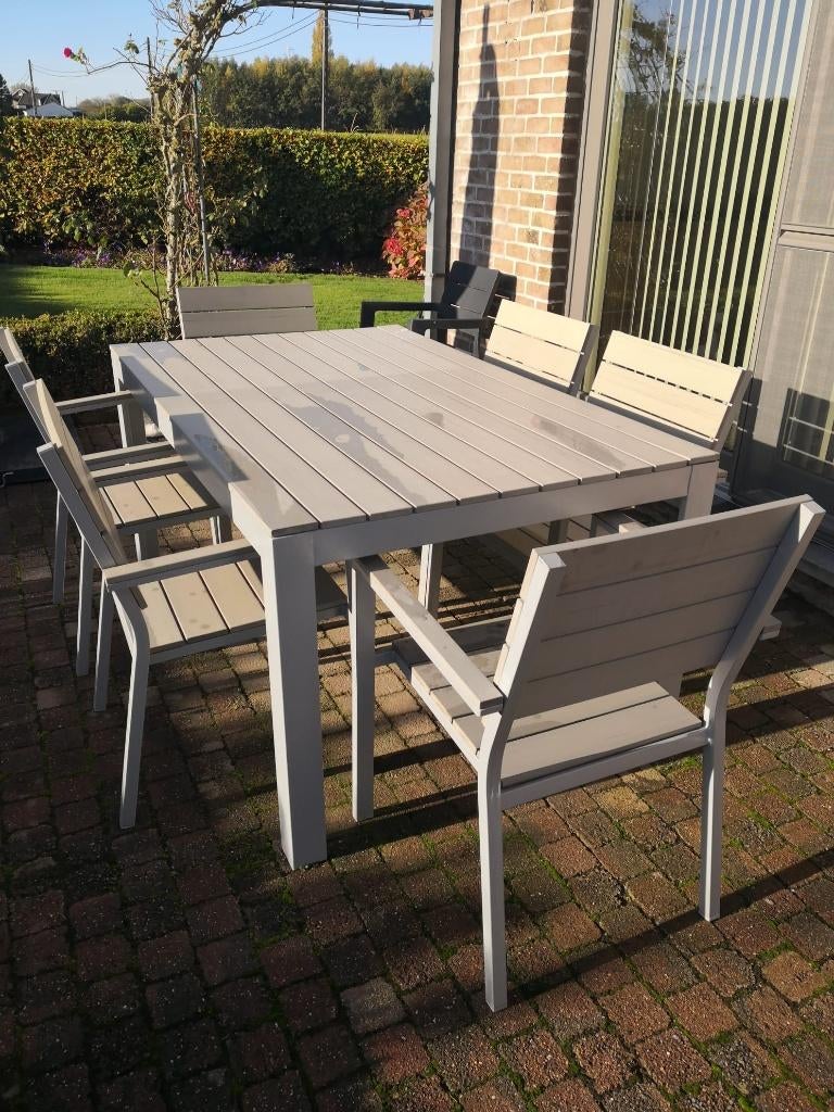 Tuinmeubel set Ikea (Falster), Tuin en Terras, Ophalen, 4 zitplaatsen, Gebruikt, Tuinset